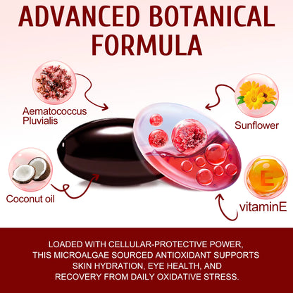 Nature's Most Powerful Skin Protector - 12mg Astaxanthin