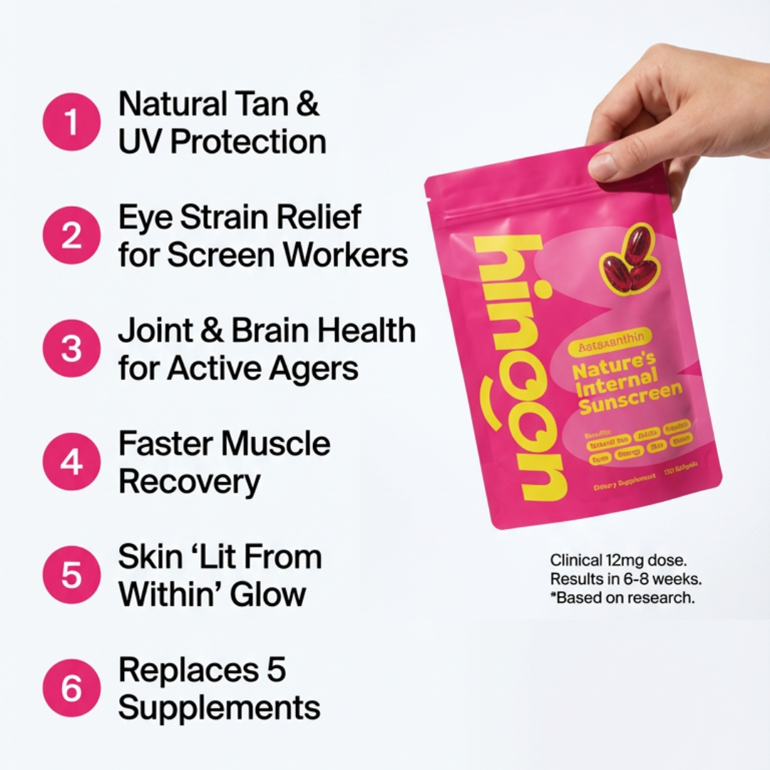 Nature's Most Powerful Skin Protector - 12mg Astaxanthin